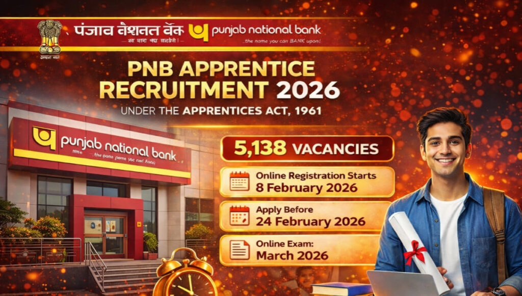 PNB Apprentice Recruitment 2026: