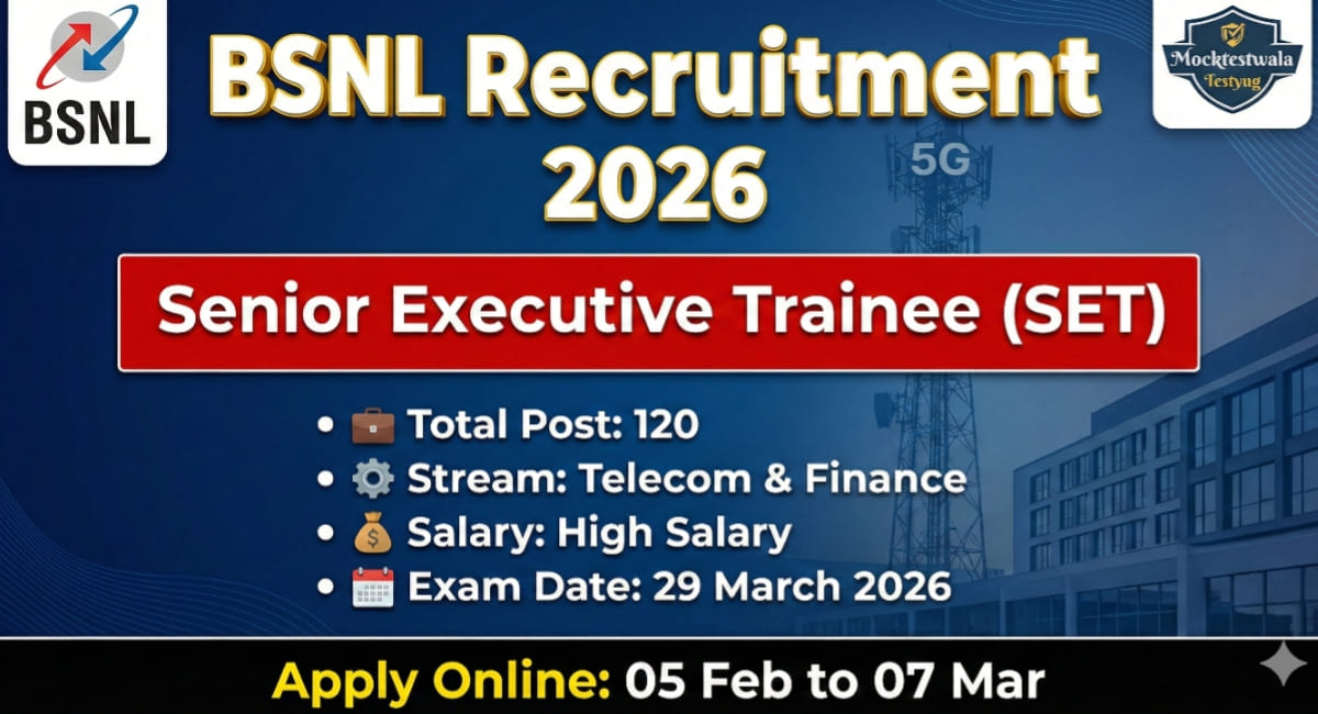 BSNL Senior Executive Trainee Recruitment 2026
