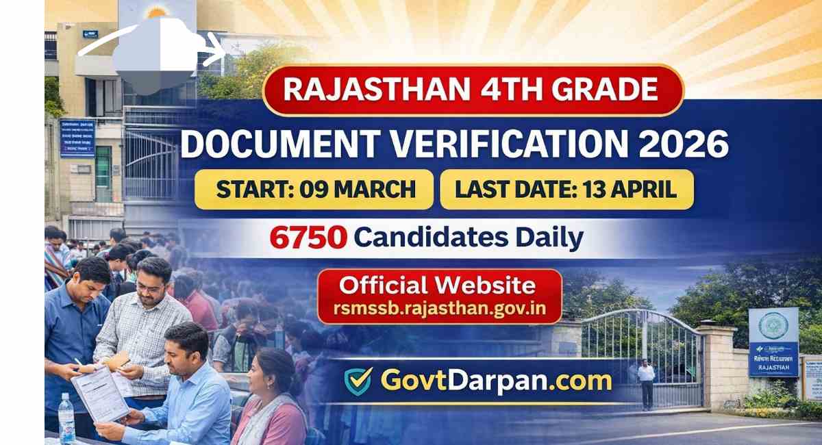 Rajasthan 4th Grade Document Verification