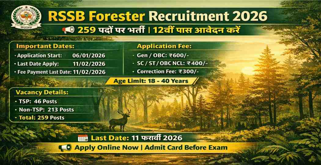 RSSB Forester Recruitment