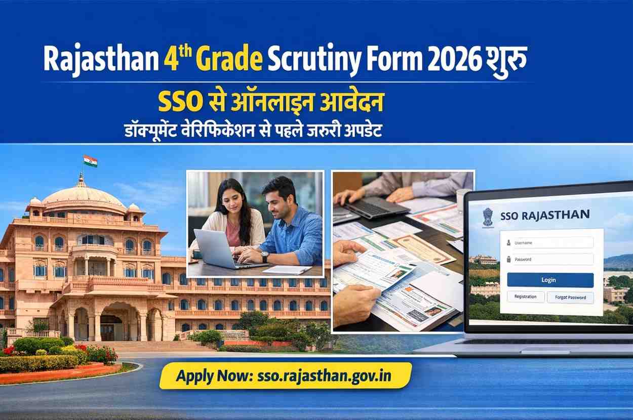 Rajasthan 4th Grade Scrutiny Form 2026 