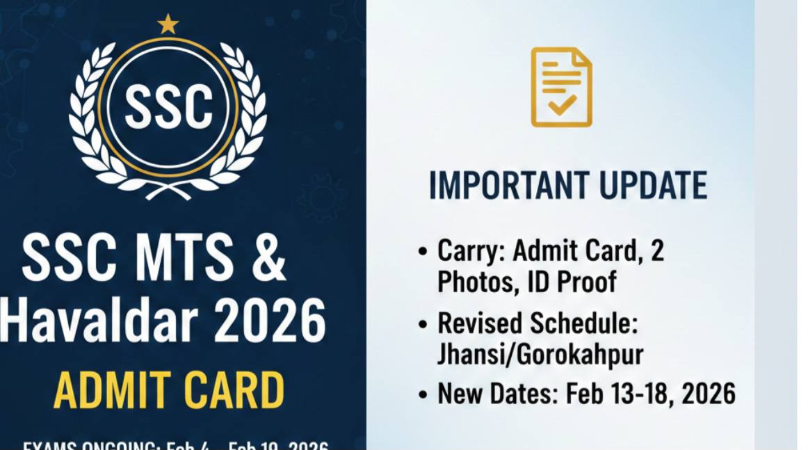 SSC MTS / Havaldar Admit Card 2026