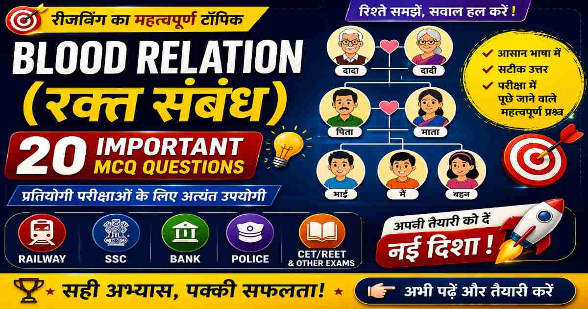 Blood Relation MCQ Questions