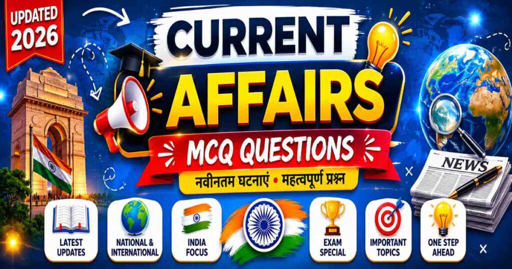Current Affairs MCQ Questions 2026